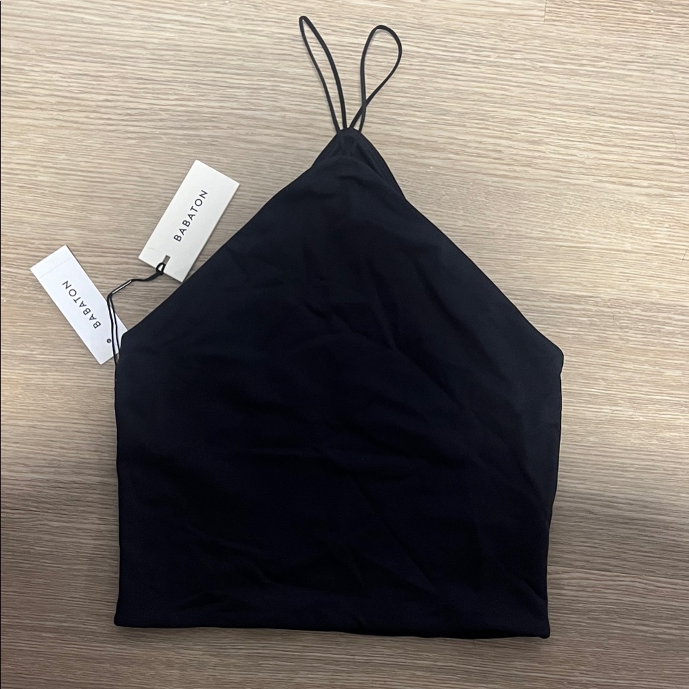 Babaton black crop tank